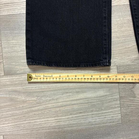 Levi's Premium Ribcage Wide Leg Black Jeans Size 27 - Picture 3 of 8